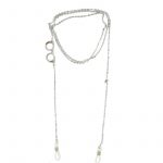 41181 Цепочка для очков N2106 серебряный 70 см.