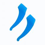 50385 Силиконовые стопперы CT-33 голубые 5 пар в уп.