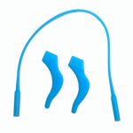 50398 Силиконовые стопперы с силиконовым шнурком CTSB-34 голубой