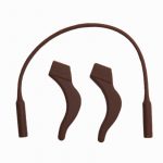 50401 Силиконовые стопперы с силиконовым шнурком CTSB-34 коричневый