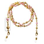 40171 Цепочка для очков M044 золотистый, розовый