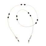 40352 Цепочка для очков P083 чёрный,белый,золотой