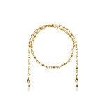 40161 Цепочка для очков 043 M Pink / chain золото