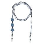 41238 Цепочка для очков M147 голубой, серебристый