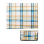 33750 Салфетка из микрофибры в индивидуальной упаковке CW65100 KAC-1416 голубая