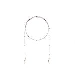 41280 Цепочка для очков EYETEC GA014 тёмно-серебряный 75 см.