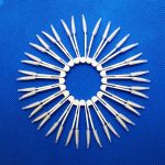 60656 Щипцы белые 4 см.