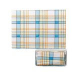 33761 Салфетка из микрофибры в индивидуальной упаковке CW65100 KAC-1518 голубая